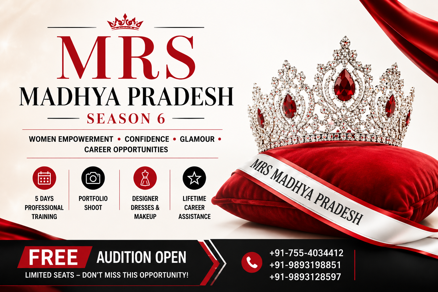 Read more about the article Mrs Madhya Pradesh Season 6 | Women Empowerment Beauty Pageant